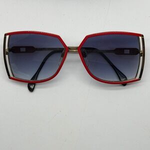 Silhouette M 8010 Vintage Oversized Sunglasses Red Gold Austria Col 4075 135